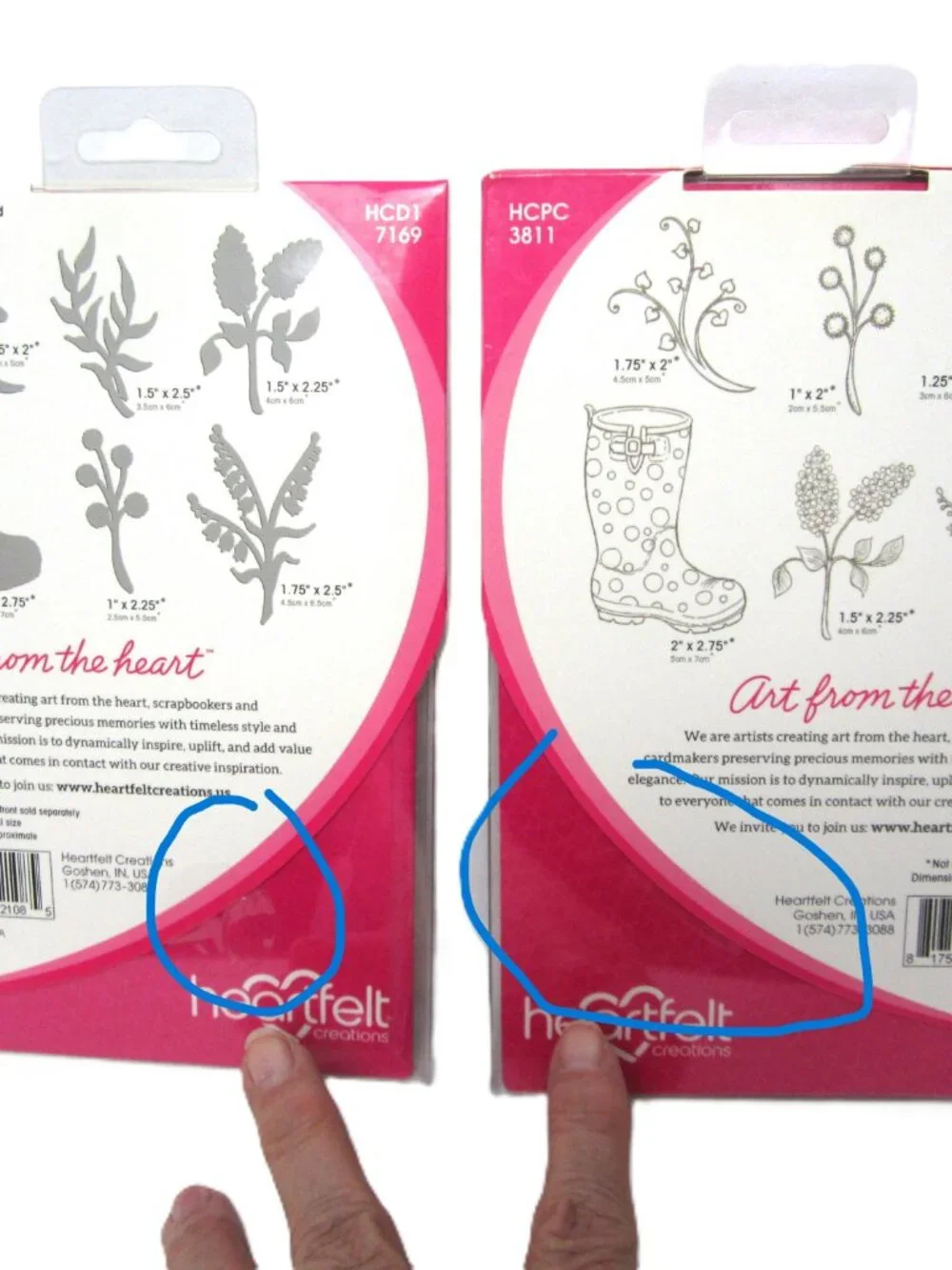 Heartfelt Creations Rain Boots and Blossoms Cling Stamps & Craft Dies NEW